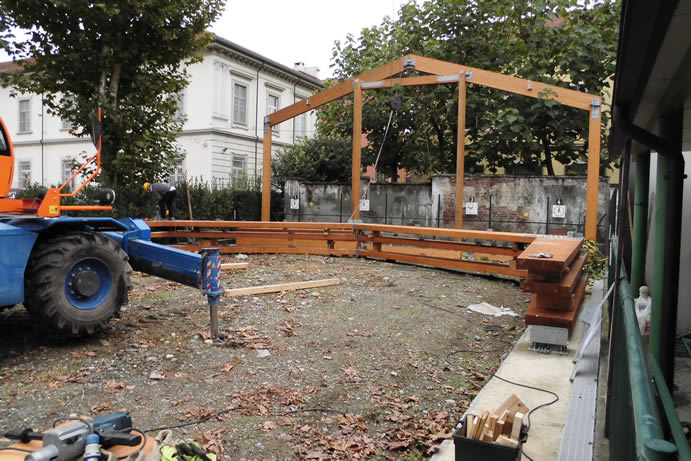 realizzazione parco giochi in legno Torino